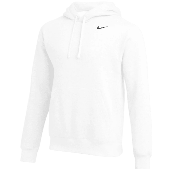 Nike Club Pullover Hoodie Sweat Shirt White Black 611457-100 Men"s Size 2XL XXL - Picture 11 of 11